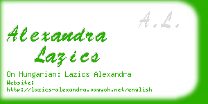 alexandra lazics business card